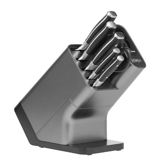 سرویس چاقو آشپزخانه نینجا مدل K32006 – ست ۶ تکه با بلوک تیزکن داخلی - سایت خرید بندر