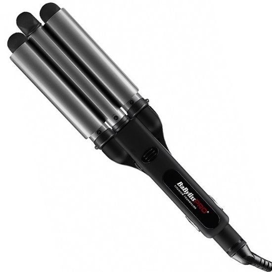 فرکننده مو حرفه‌ای BaByliss Pro BAB2269TTSDE – Waver سه‌لوله‌ای با سرامیک تورمالین - سایت خرید بندر