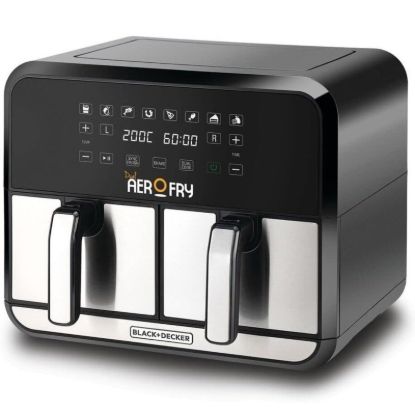 سرخ‌کن بدون روغن بلک اند دکر مدل DZAF1700-B5 | ظرفیت ۸ لیتر، توان ۱۷۰۰ وات، طراحی دو سبد مجزا - سایت خرید بندر