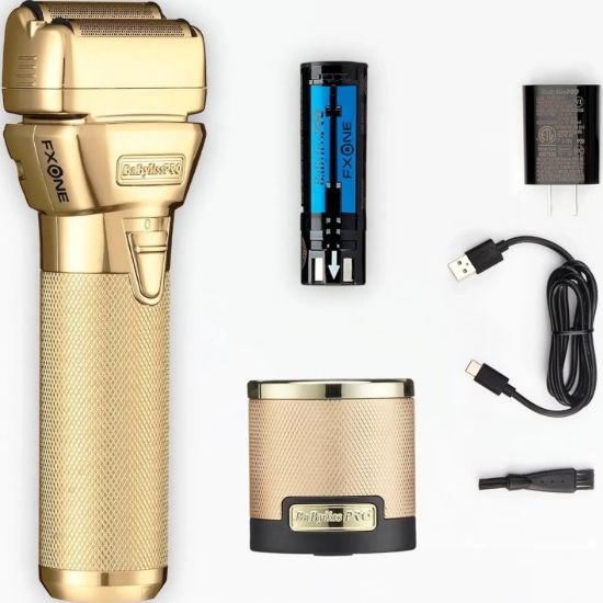 «ریش‌تراش حرفه‌ای BaByliss PRO FX79FSGE – FXONE All-Metal Gold | اصلاح دقیق و بی‌نقص- سایت خرید بندر